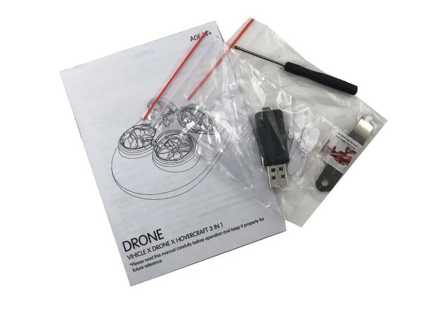 Дитяча іграшка Катер-дрон-машинка Trix 3в1 K2 Квадрокоптер на дистанційному керуванні, 3 режими - мініатюра 4