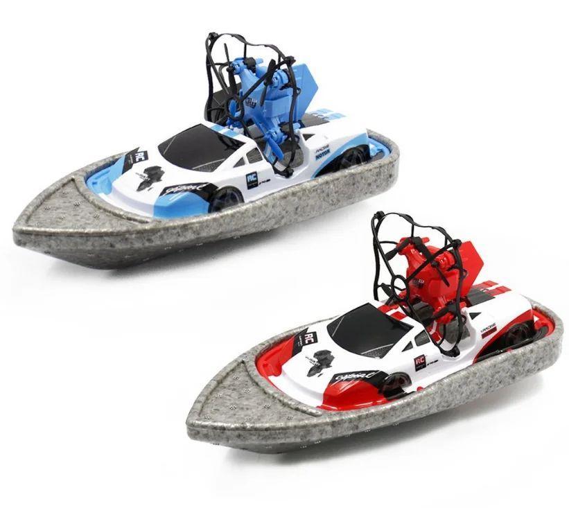 Інтерактивна дитяча іграшка Катер дрон - машинка - квадрокоптер 3 в 1 ∙ Човен BOLT CH405 на радіокеруванні - мініатюра 2