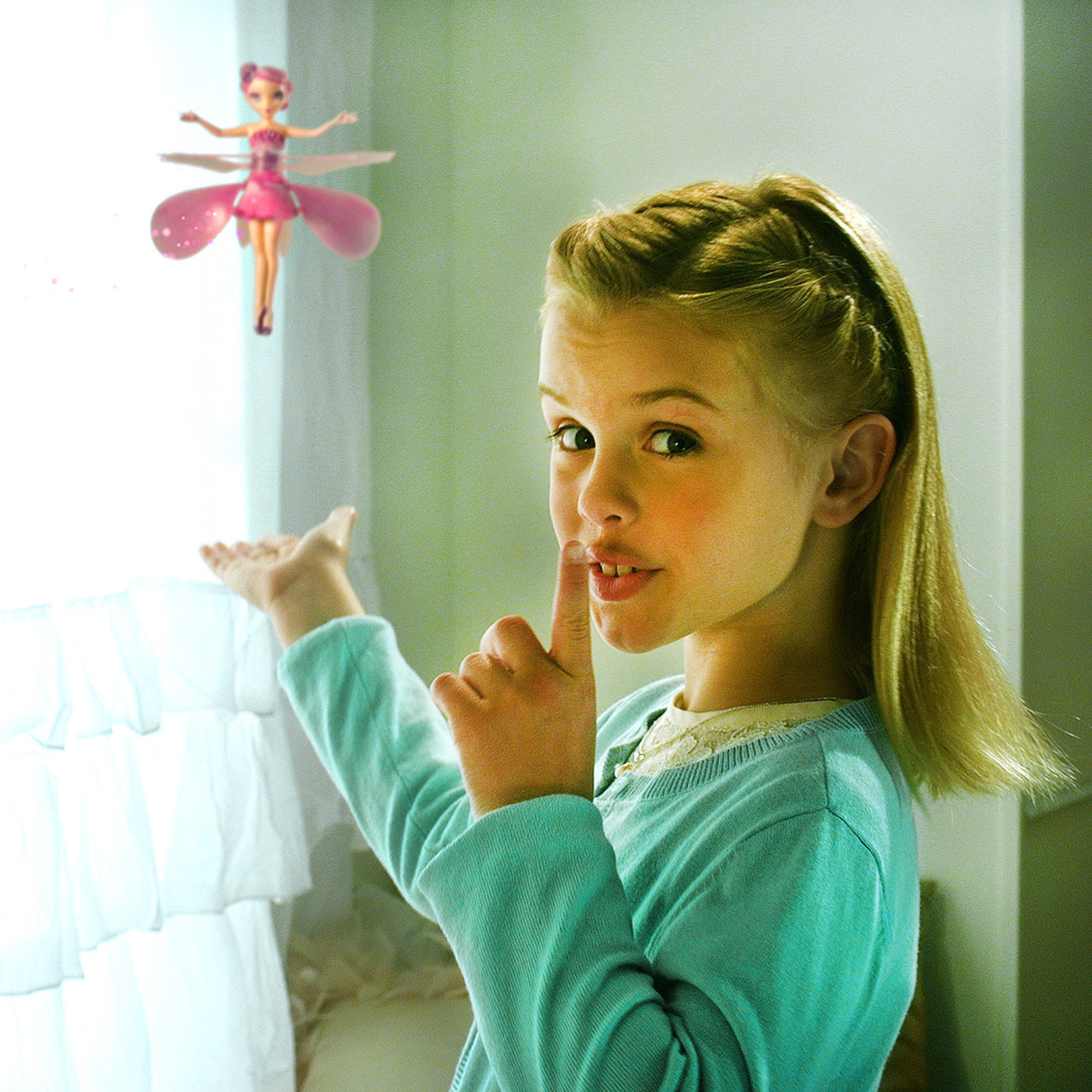 Літаюча фея Flying Fairy Інтерактивна іграшка Лялька для дівчаток з керуванням польотом від руки - мініатюра 5