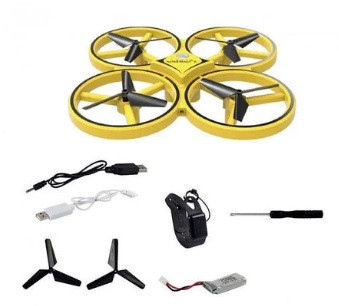 Квадрокоптер Літаючий міні дрон - тарілка Trac KFR-001 з дистанційним керуванням жестами від браслета - мініатюра 5