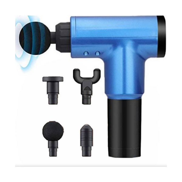 Портативний м'язовий масажер - пістолет Fascial Gun KH-320 ∙ Ручний вібромасажер для фасціального масажу м'язів тіла - мініатюра 2