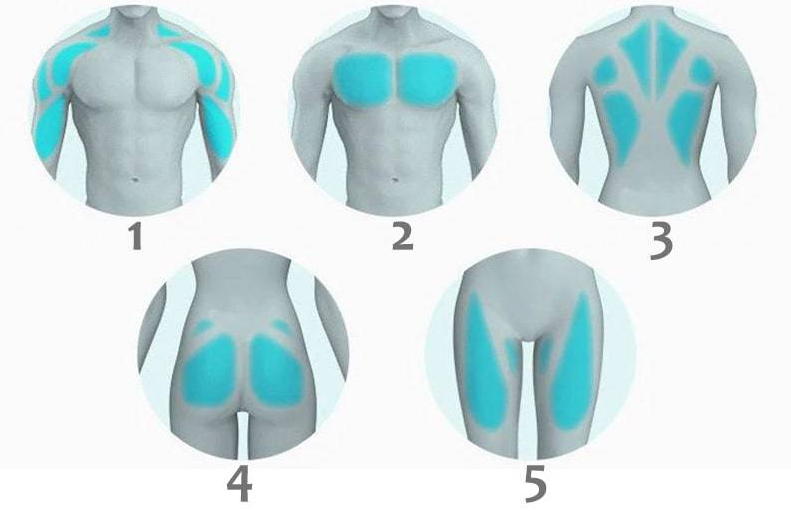 Портативний м'язовий масажер - пістолет Fascial Gun KH-320 ∙ Ручний вібромасажер для фасціального масажу м'язів тіла - мініатюра 4