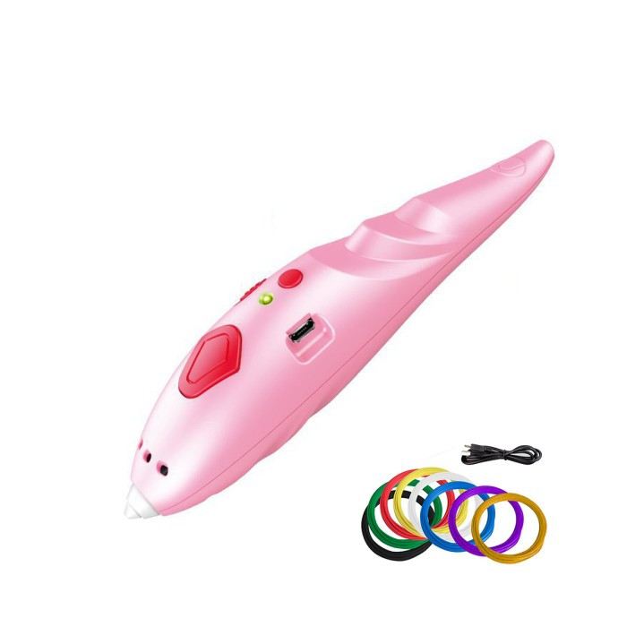 Бездротова 3D ручка з трафаретами 3D Painting Pen 9902 USB ∙ Дитячий набір для творчості - мініатюра 4