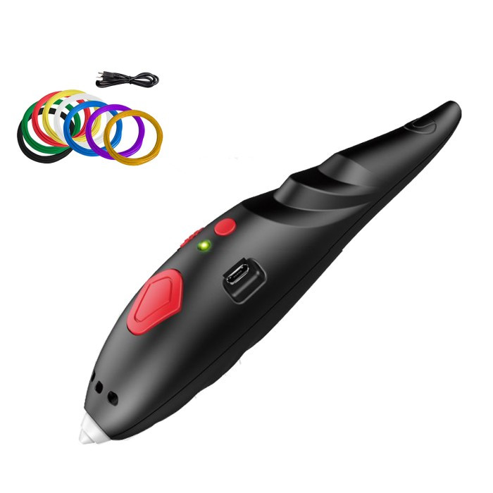 Бездротова 3D ручка з трафаретами 3D Painting Pen 9902 USB ∙ Дитячий набір для творчості - мініатюра 5