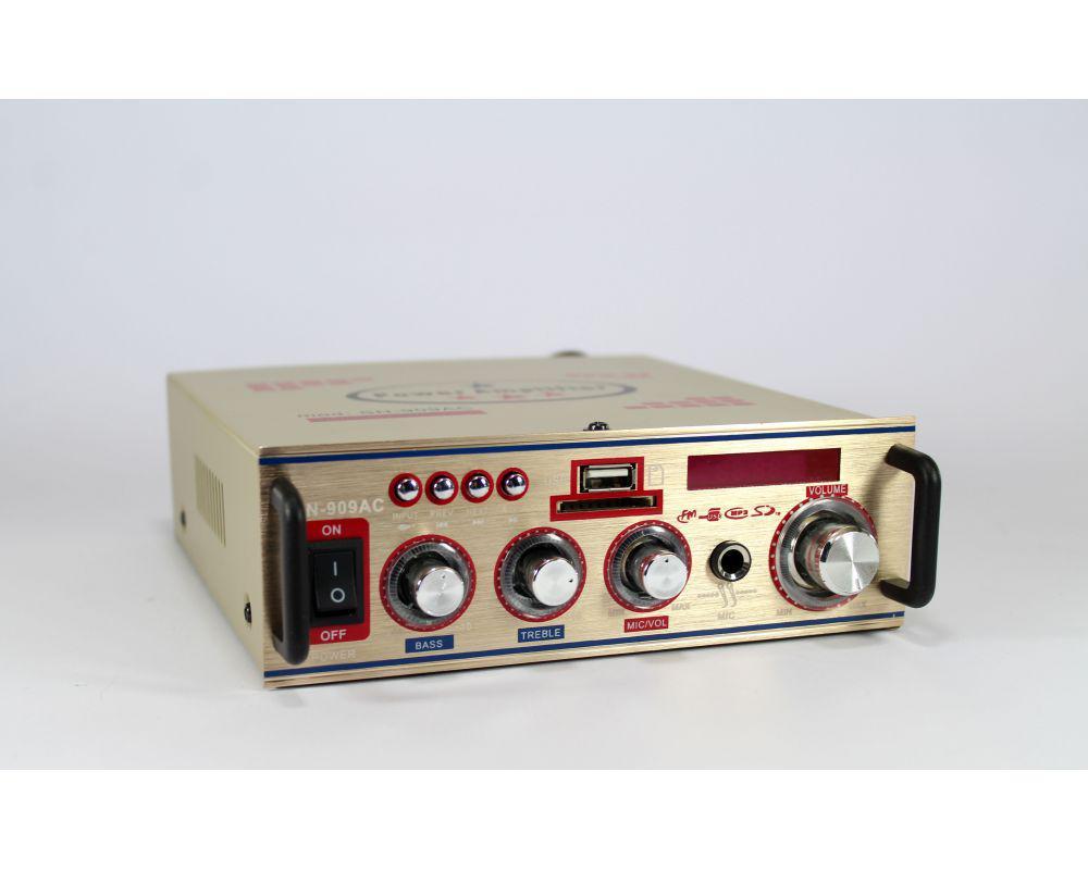 Портативний стереопідсилювач потужності звуку AMP 909 Домашній звуковий підсилювач - мініатюра 2