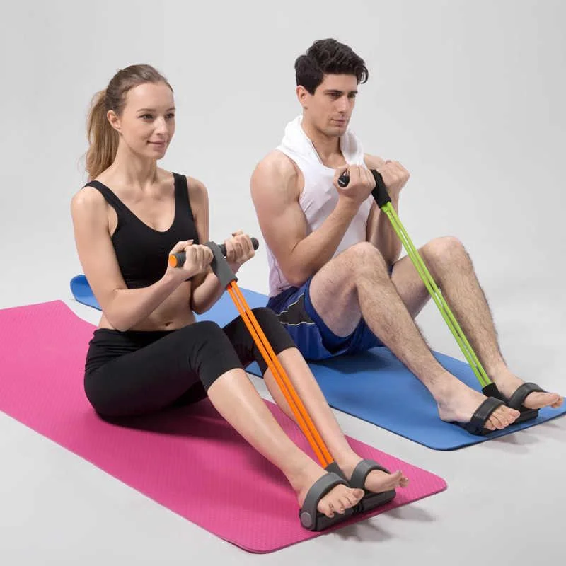 Домашній силовий тренажер – еспандер для тіла Body Trimmer | Гумовий тренажер для дому - мініатюра 6