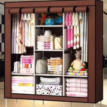 Складна тканинна шафа STORAGE WARDROBE 88130 на 3 секції, 130х45х175 см - мініатюра 2