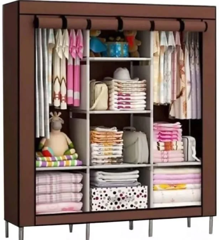 Складна тканинна шафа STORAGE WARDROBE 88130 на 3 секції, 130х45х175 см - мініатюра 3
