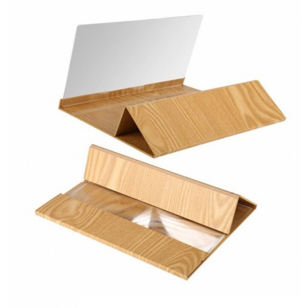 3D збільшувач екрану з підставкою для телефону Лінза Френеля Дерево VIDEO AMPLIFIER - мініатюра 4