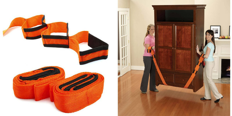 Ремені для перенесення меблів, габаритних вантажів та ваг, комплект з 2 штук