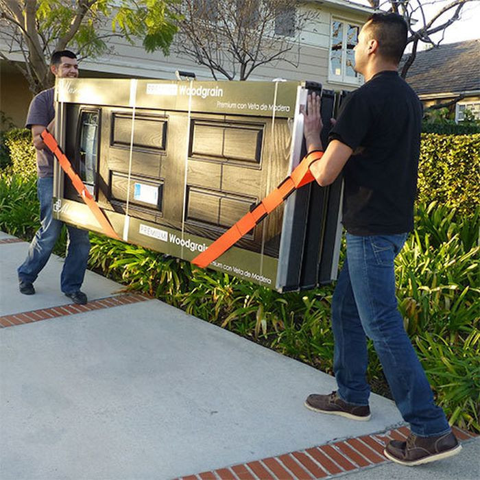 Ремені для перенесення меблів, габаритних вантажів та ваг, комплект з 2 штук - мініатюра 2