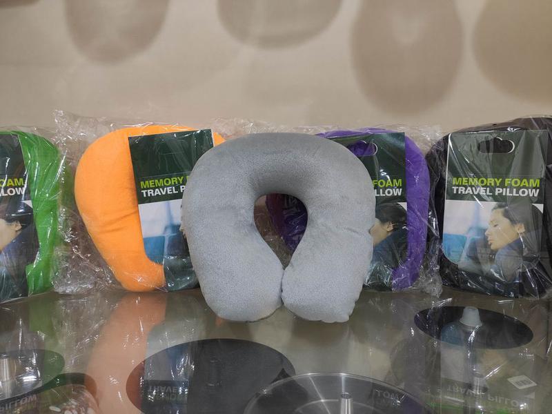 Подушка дорожня Memory Foam Travel Pillow Ортопедична подушка Підкова, Подушка в Літак для Авто - мініатюра 3