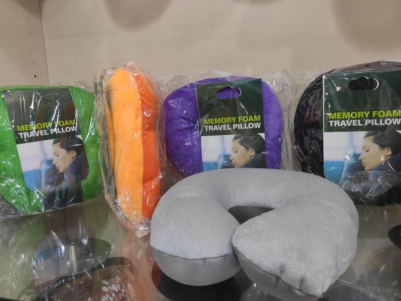 Подушка дорожня Memory Foam Travel Pillow Ортопедична подушка Підкова, Подушка в Літак для Авто - мініатюра 5