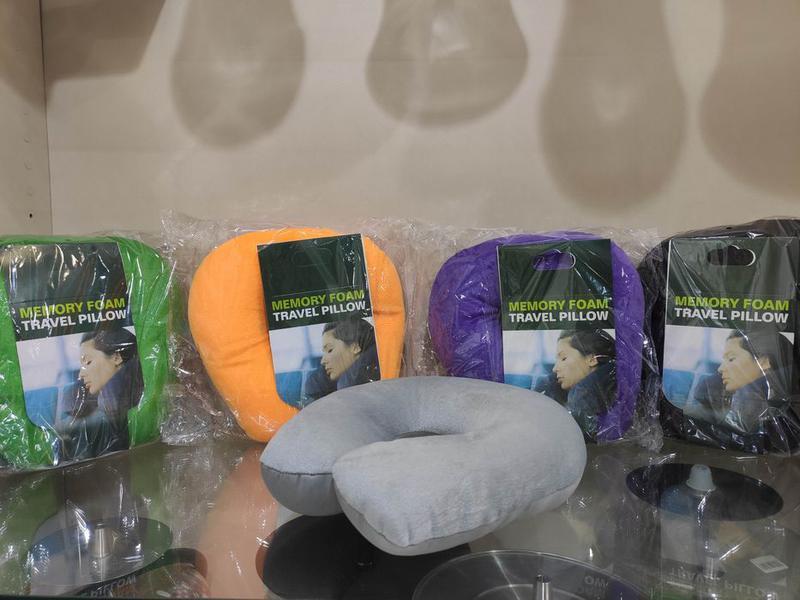 Подушка дорожня Memory Foam Travel Pillow Ортопедична подушка Підкова, Подушка в Літак для Авто - мініатюра 6