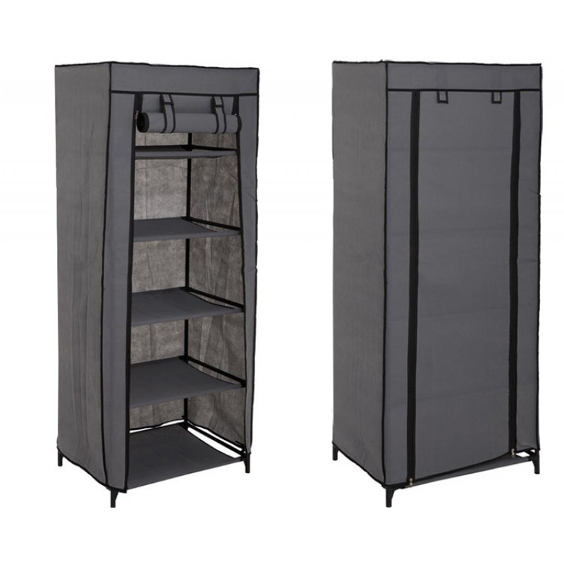 Складна шафа для взуття, 9 полиць | Тканинний стелаж - органайзер для зберігання взуття - мініатюра 4