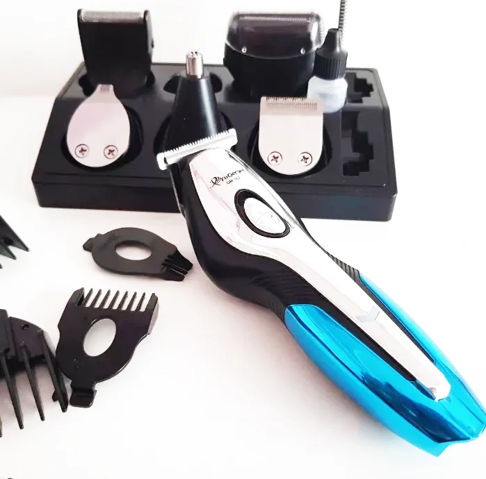 Набір для стрижки Gemei GM-562 10 в 1 Машинка - тример з насадками - мініатюра 5
