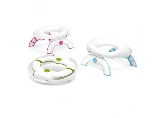 Дитячий дорожній горщик туалет OXO Tot 2-in-1 Go Potty for Travel | накладка на унітаз для дитини - мініатюра 2