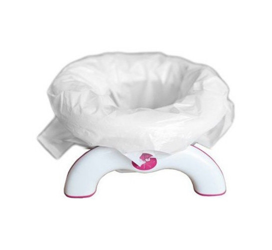 Дитячий дорожній горщик туалет OXO Tot 2-in-1 Go Potty for Travel | накладка на унітаз для дитини - мініатюра 3