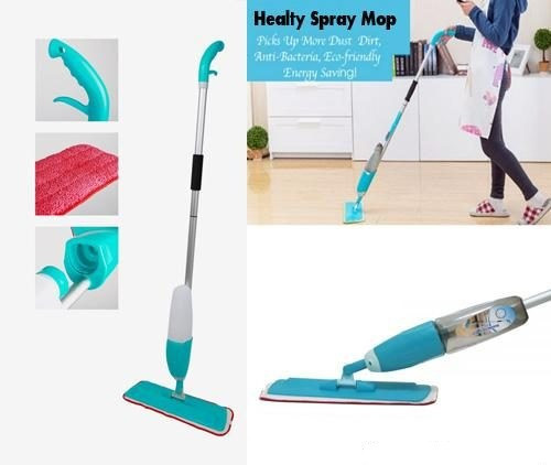 Швабра мікрофібра з розпилювачем для миття підлоги Healthy Spray Mop - мініатюра 3