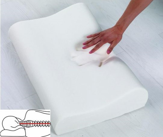 Анатомічна подушка з пам'яттю Memory Latex pillow Ортопедична подушка для шиї - мініатюра 3
