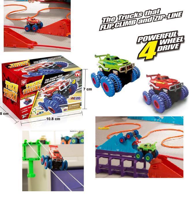 Дитяча гоночна траса Trix Trux Монстр Тракі + 2 машинки в комплекті - мініатюра 2