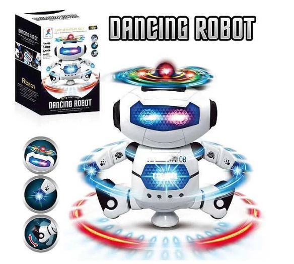 Танцюючий робот Dancing Robot Дитяча інтерактивна іграшка музичний робот, що світиться - мініатюра 2
