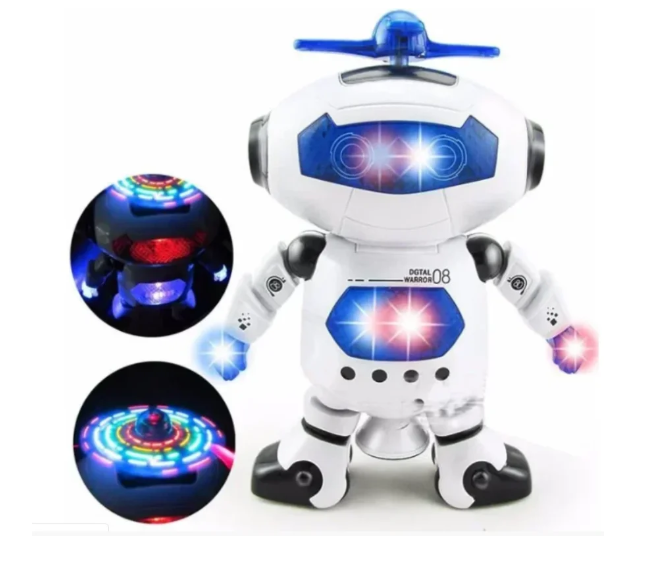 Танцюючий робот Dancing Robot Дитяча інтерактивна іграшка музичний робот, що світиться - мініатюра 3