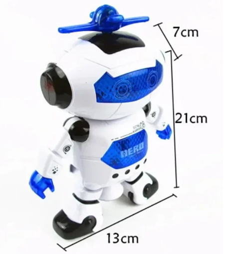 Танцюючий робот Dancing Robot Дитяча інтерактивна іграшка музичний робот, що світиться - мініатюра 4