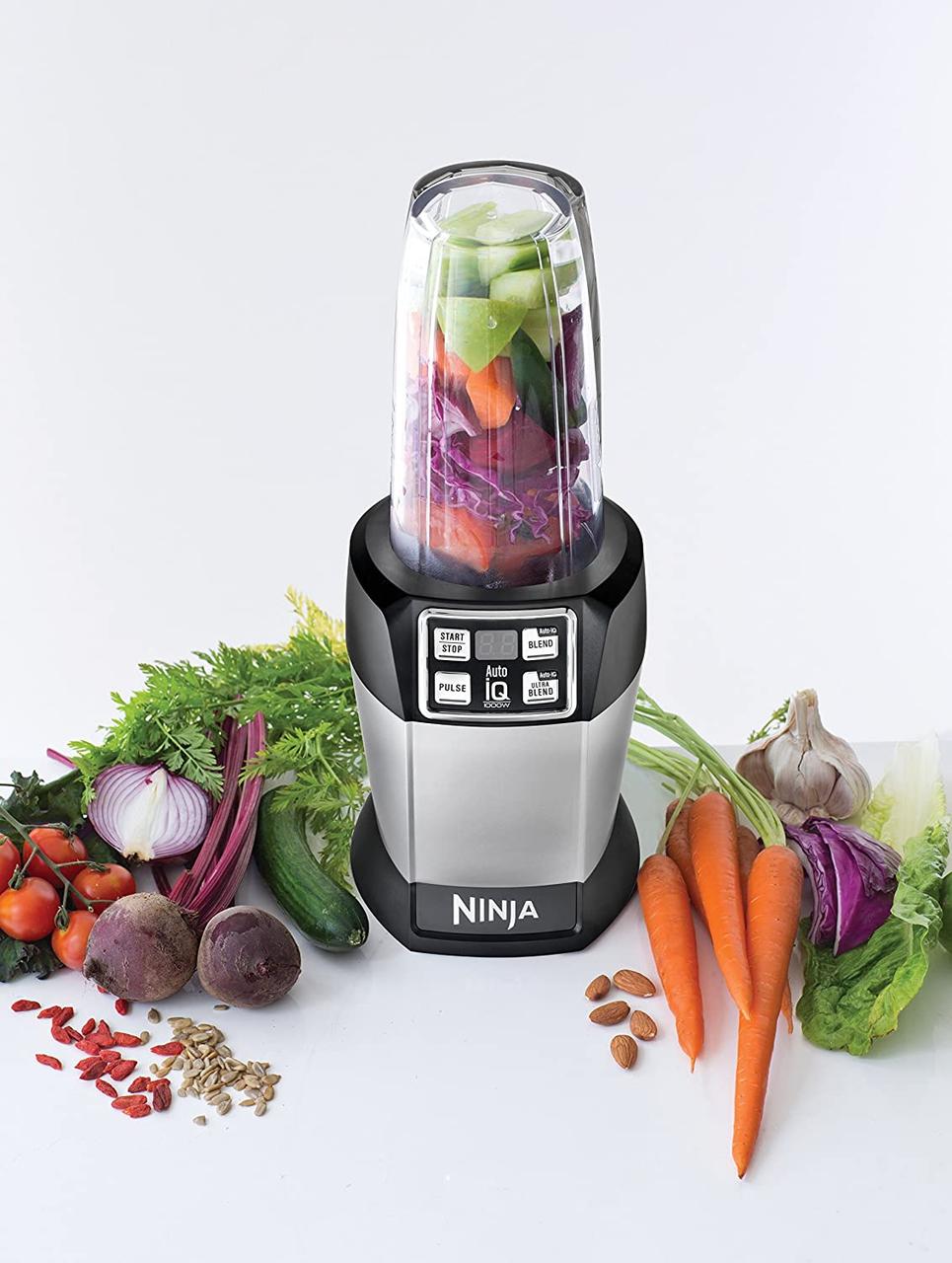 Розумний блендер Nutri Ninja Auto iQ для приготування смузі, соків та коктейлів, 1000 Вт - мініатюра 5