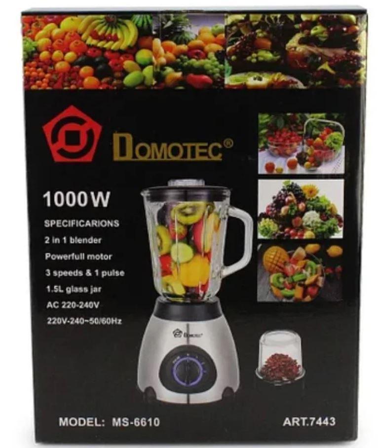 Блендер DOMOTEC MS-6610 з кавомолкою ∙ Стаціонарний подрібнювач з LED підсвіткою, 1000 Вт - мініатюра 6