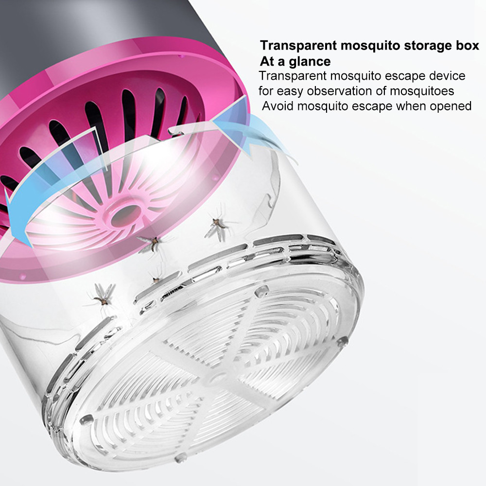 Світлодіодна лампа-вбивця комарів Mosquito Killer | Пастка для комах - мініатюра 8