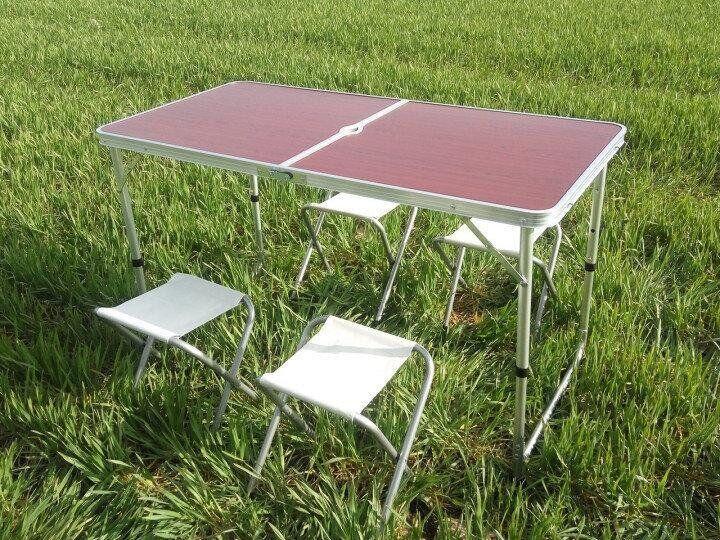 Розкладний стіл для пікніка зі стільцями Folding Table Туристичний набір Стіл + 6 стільців - мініатюра 2