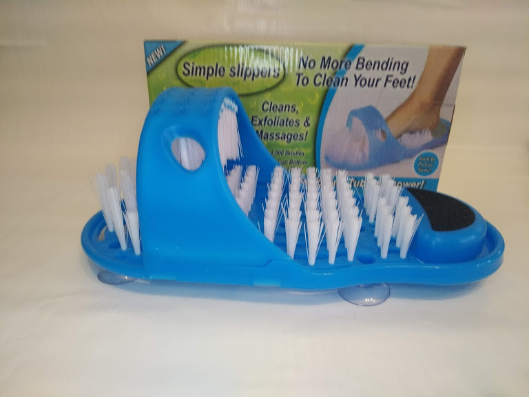 Масажний тапочок Easy Feet ∙ Щітка - масажер для ніг з пемзою, на присосках - мініатюра 7