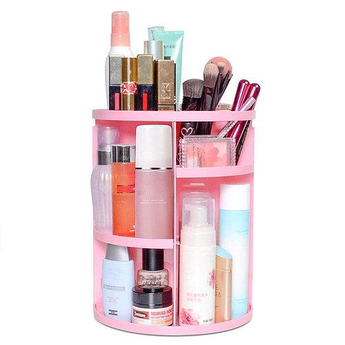 Прозорий органайзер, що обертається для зберігання косметики та парфумерії BEAUTY BOX 360 Rotation Cosmetic Organizer - мініатюра 11